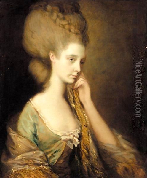 Portrait Of Anne Thistlethwaite, Countess Of Chesterfield (1759-1798) Oil Painting - Thomas Gainsborough
