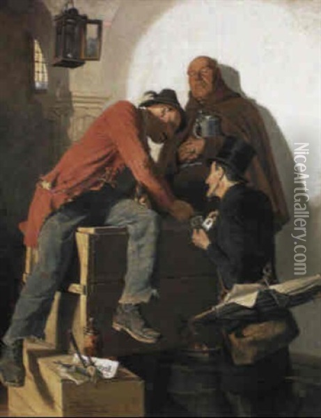 Der Zeitgeist Oil Painting - Thure Nikolaus Cederstrom