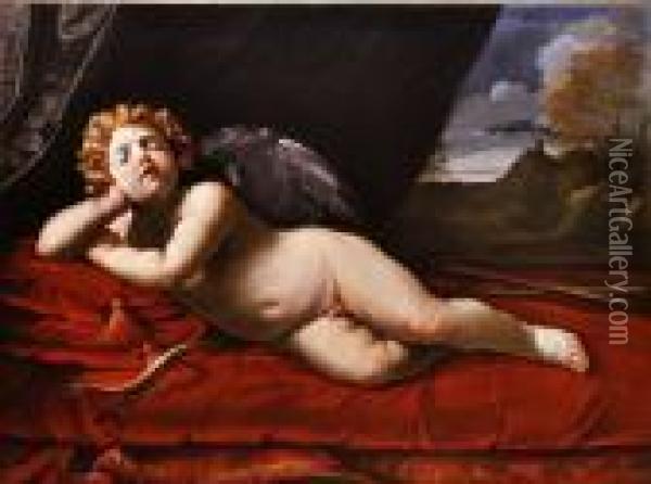 Cupido Dormiente Oil Painting - Guido Reni