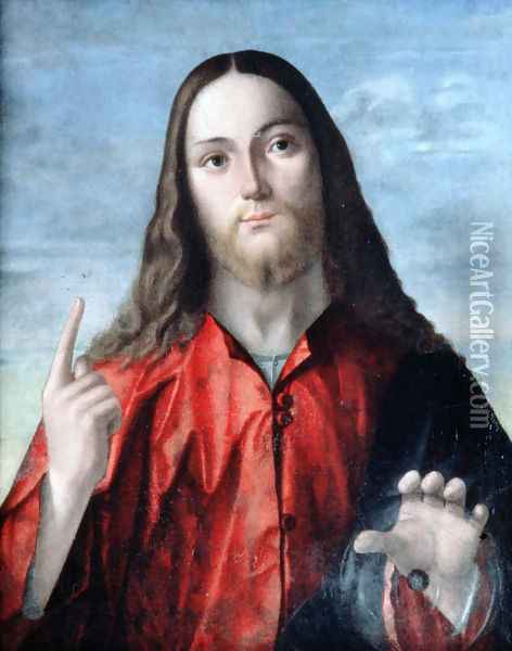 Salvator Mundi (Saviour of the World) Oil Painting - Vittore Carpaccio