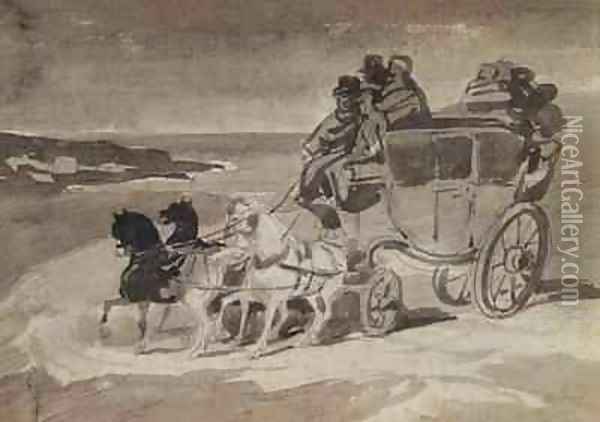 The Stagecoach Oil Painting - Theodore Gericault