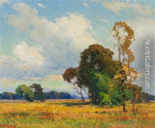 Summer Landscape Oil Painting - Frank Charles Peyraud
