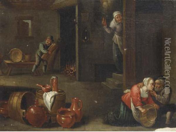 Oil On Canvas, Unframed Oil Painting - David The Younger Teniers