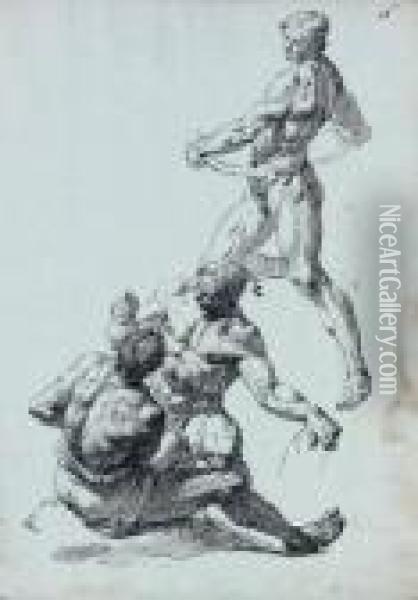 Trois Etudes D'athletes Oil Painting - Francesco Fontebasso