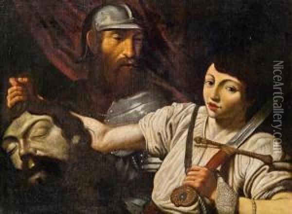 David Und Goliath Oil Painting - Lionello Spada