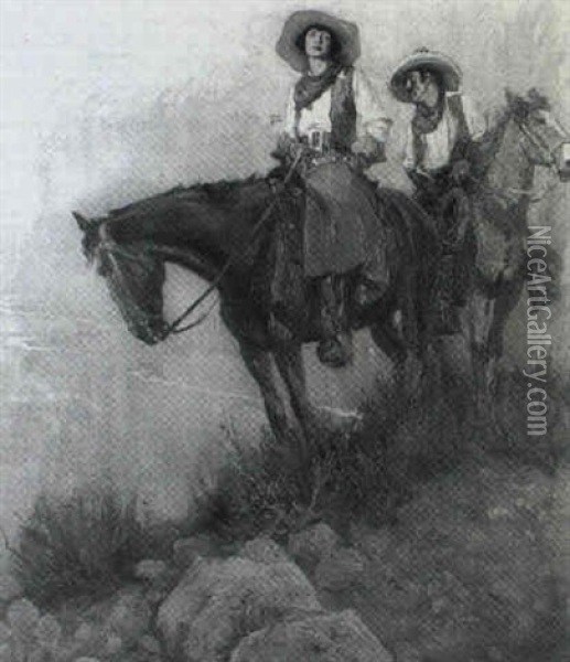 The Rancher's Daughter Oil Painting - Frederic A. Anderson