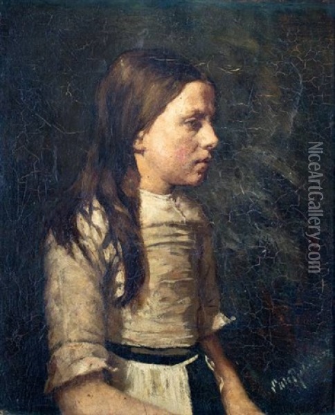 Meisje Oil Painting - Suze Bisschop-Robertson