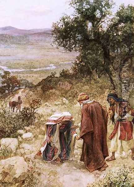 Elisha and the Shunammite Oil Painting - William Brassey Hole