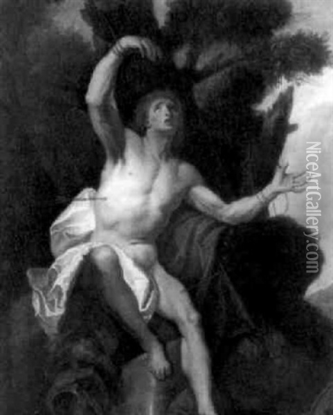 Le Martyre De Saint-sebastien Oil Painting - Nicolas Bertin
