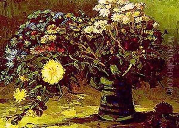 Vase With Daisies Oil Painting - Vincent Van Gogh