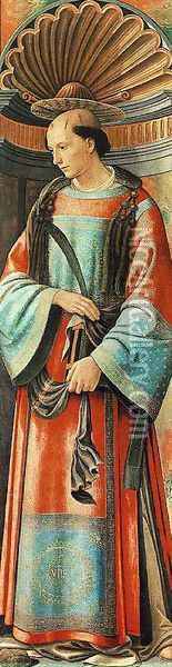 St Stephen 1490-94 Oil Painting - Domenico Ghirlandaio
