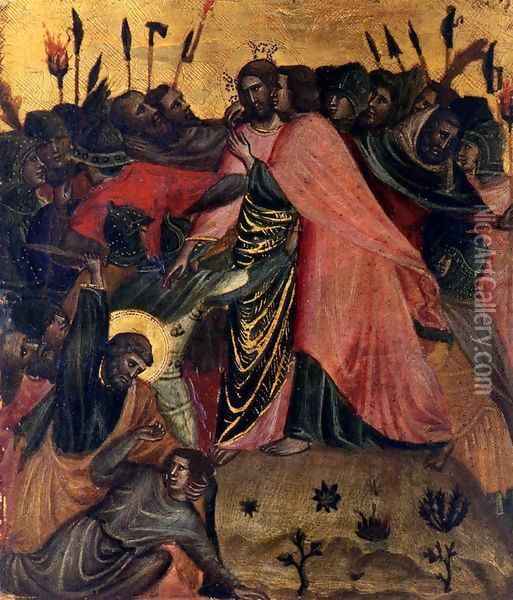 Kiss of Judas Oil Painting - Italian Unknown Master