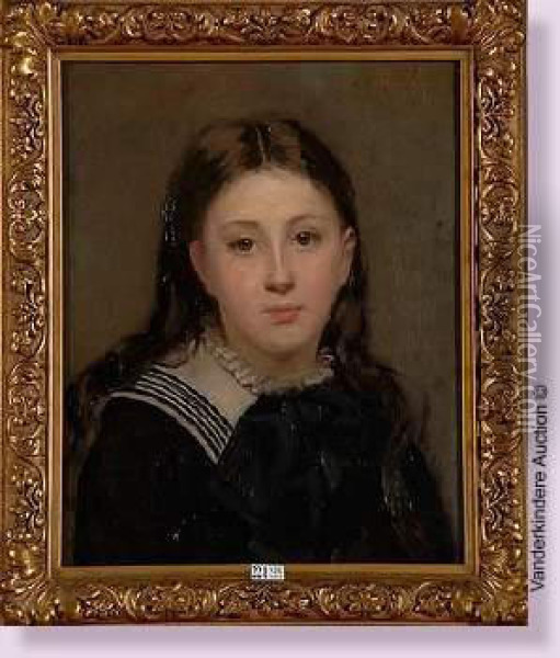 Portrait D'isabelle Oil Painting - Ernest Blanc-Garin