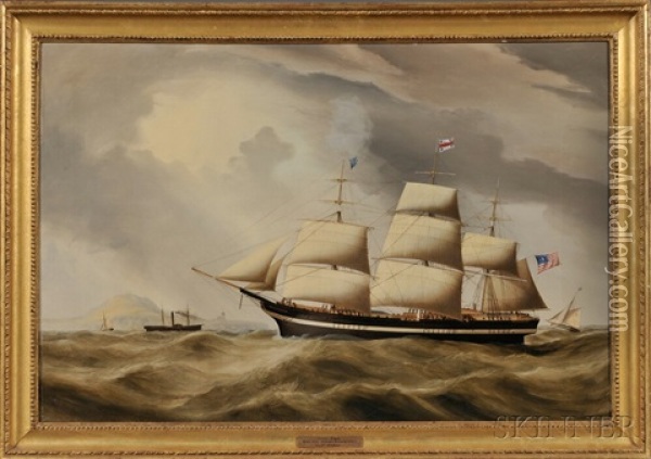 Portrait Of The American Ship Ocean Eagle Oil Painting - Duncan Mcfarlane