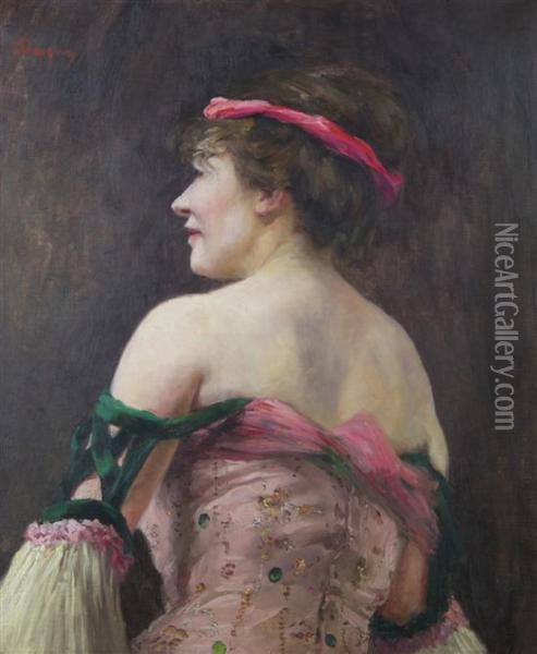 Portrait Of A Lady Oil Painting - Paul Michel Dupuy