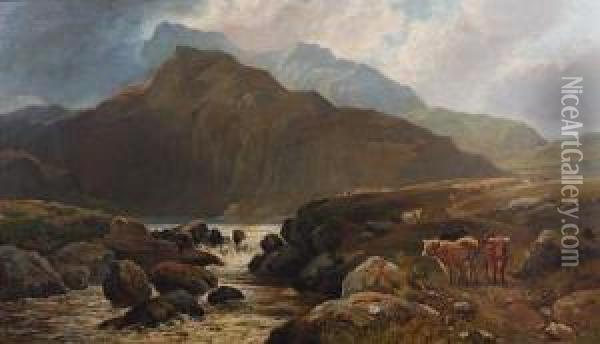 Path Of Glen Menn Oil Painting - Leopold Rivers