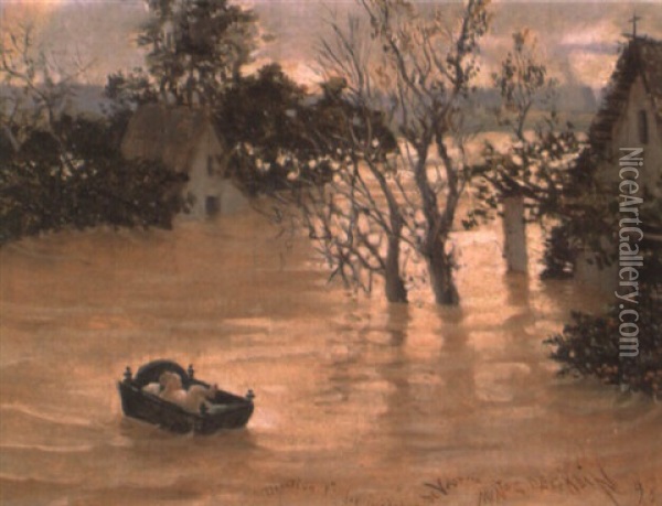 Paisaje Inundado Oil Painting - Antonio Munoz Degrain