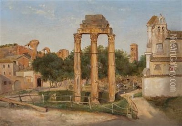Forum Romanum Oil Painting - Thomas Fearnley