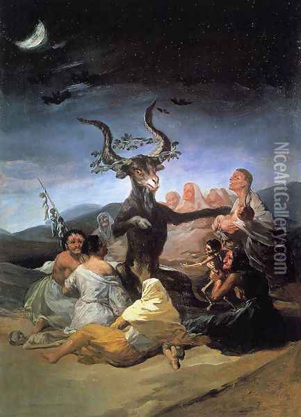 Witches' Sabbath Oil Painting - Francisco De Goya y Lucientes