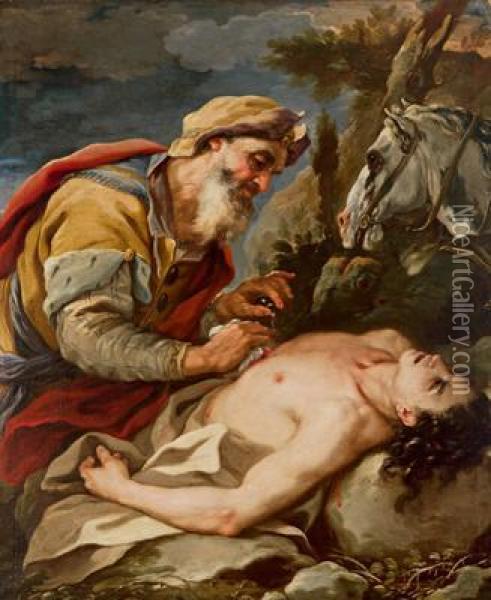 Il Buon Samaritano Oil Painting - Johann Karl Loth