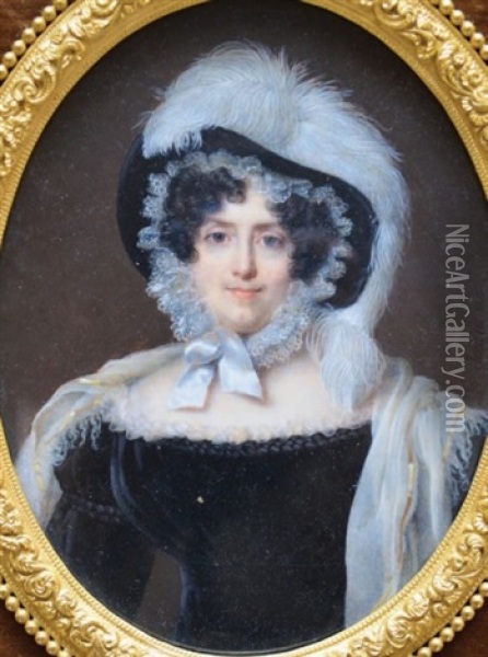 Portrait De Jacquette Pauline Helene D'aure Oil Painting - Nicolas Jacques