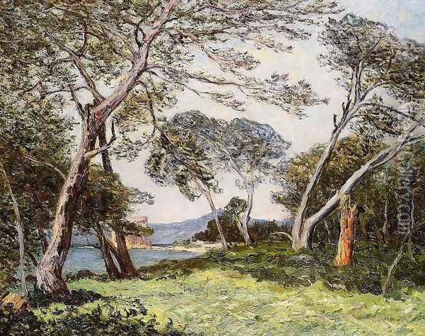 The Pines of the Ile St. Morah Oil Painting - Maxime Maufra