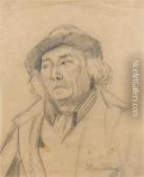 Portrait Presume De Mathurin Meheut Oil Painting - Theophile Alexandre Steinlen