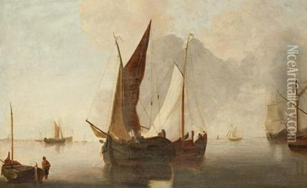 The Passing Boats Oil Painting - John Sell Cotman