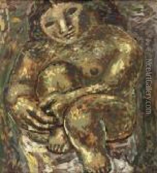 Nude Oil Painting - Leo Gestel