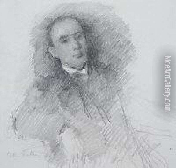 Elkin Mathews Oil Painting - John Butler Yeats