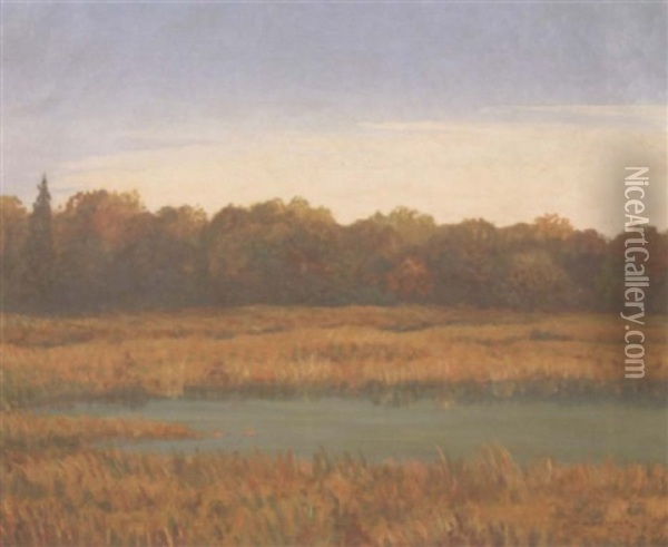 A Prairie Landscape Oil Painting - Wallace Dewolf