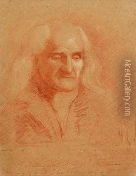 Portrait Of An Old Man Oil Painting - Benjamin Robert Haydon
