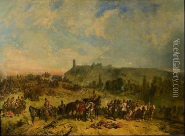 Escena De Batalla Oil Painting - Paul Louis Leger Chardin