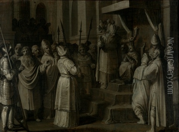 L'incoronazione Di Davide Oil Painting - Ambrosius Francken the Younger
