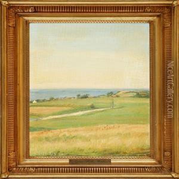 Summer Landscape Oil Painting - Agnes Slott-Mrller