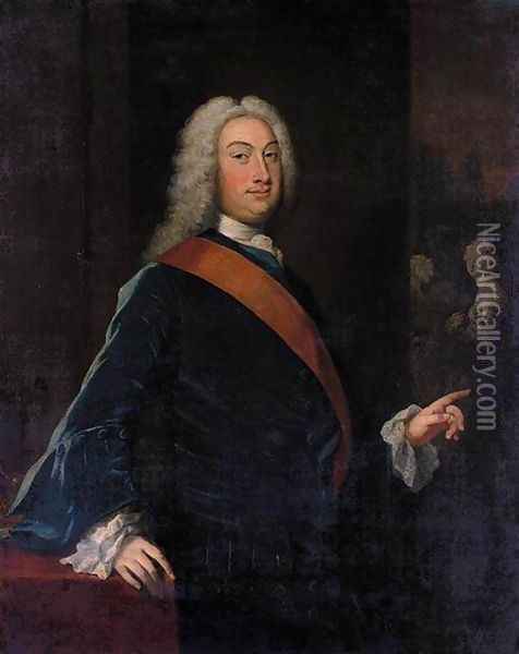 Portrait of Thomas Fermor Oil Painting - Joseph Highmore