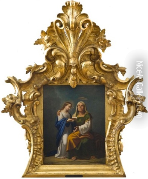 Educazione Della Vergine Oil Painting - Giacinto Diana
