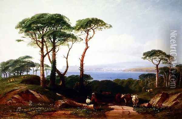 Plymouth, 1857 Oil Painting - Walter Williams