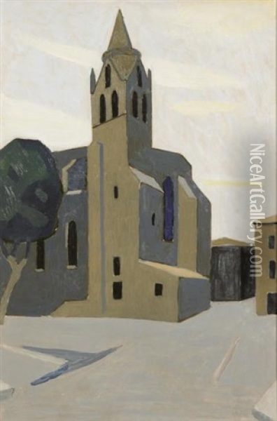 Eglise Saint Didier Oil Painting - Alfred Lesbros