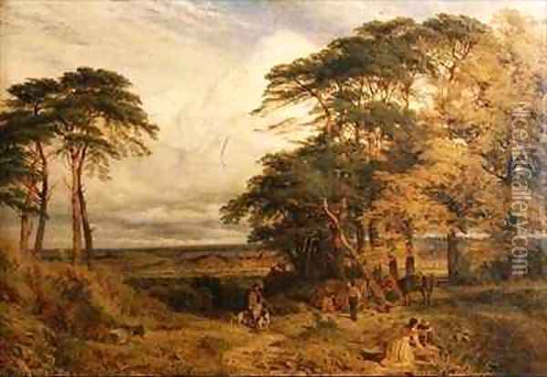 Nottingham from Wilford Hills Oil Painting - Henry Thomas Dawson