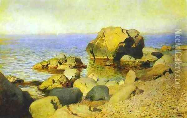 Seashore The Crimea 1886 Oil Painting - Isaak Ilyich Levitan
