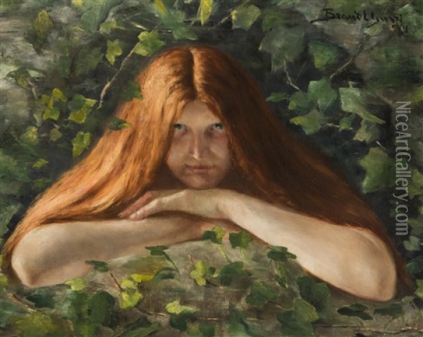 Ophelia Oil Painting - Gustav Brandt