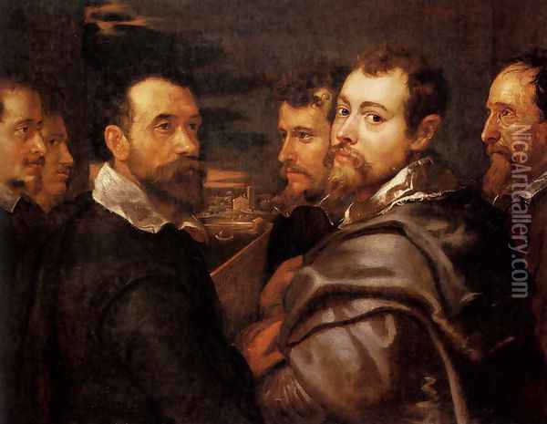 The Mantuan Circle Of Friends Oil Painting - Peter Paul Rubens