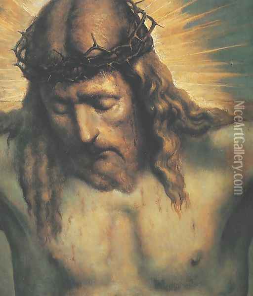 Christ Oil Painting - Ludomir Slendzinski