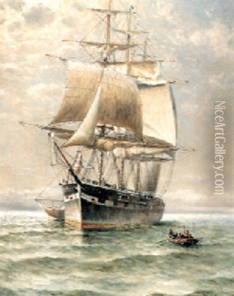 Sailing Ship (no.6) Oil Painting - William Alexander Coulter