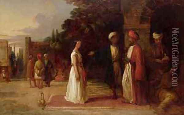 The Slave Market 1841 Oil Painting - William James Muller
