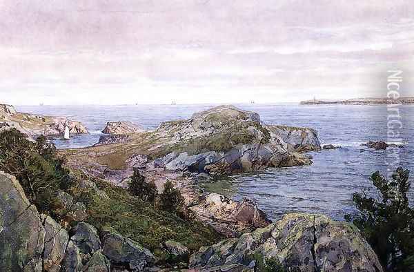 Conanicut, Rhode Island Oil Painting - William Trost Richards