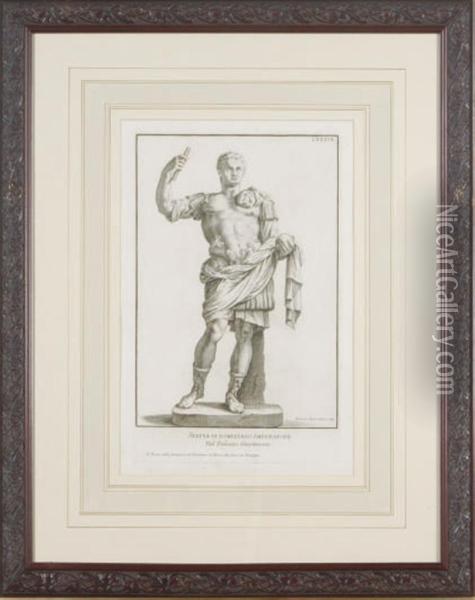 [classical Statues]: Eight Plates Oil Painting - Francesco Faraone Aquila