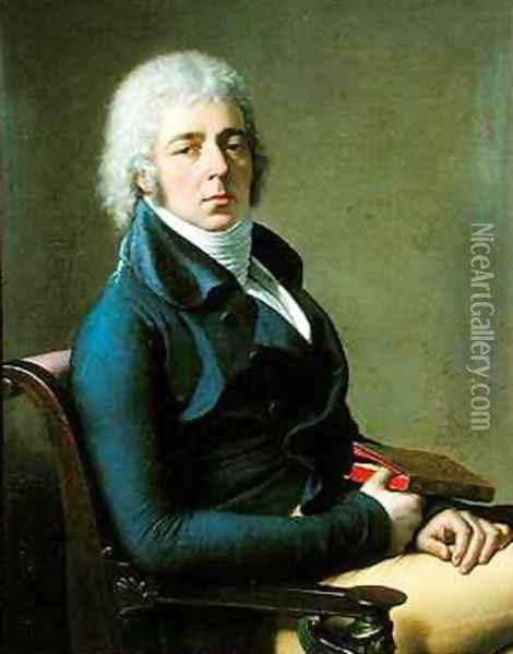 Portrait of Citizen Bourgeon Oil Painting - Anne-Louis Girodet de Roucy-Triosson