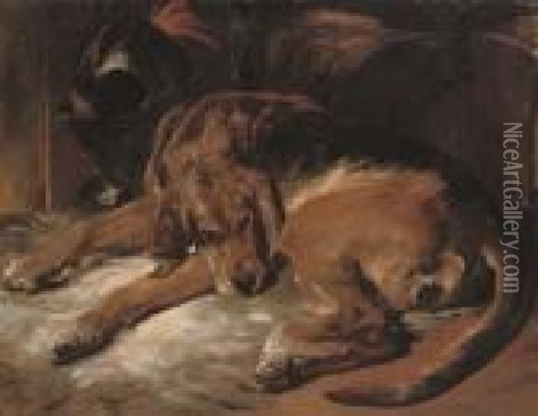 Countess Sleeping Oil Painting - Landseer, Sir Edwin
